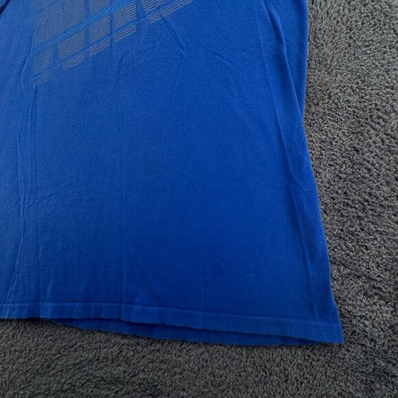 Nike Small Athletic Cut Blue Short Sleeve T Shirt Cotton Pullover Adult W/ Logo - Picture 8 of 13